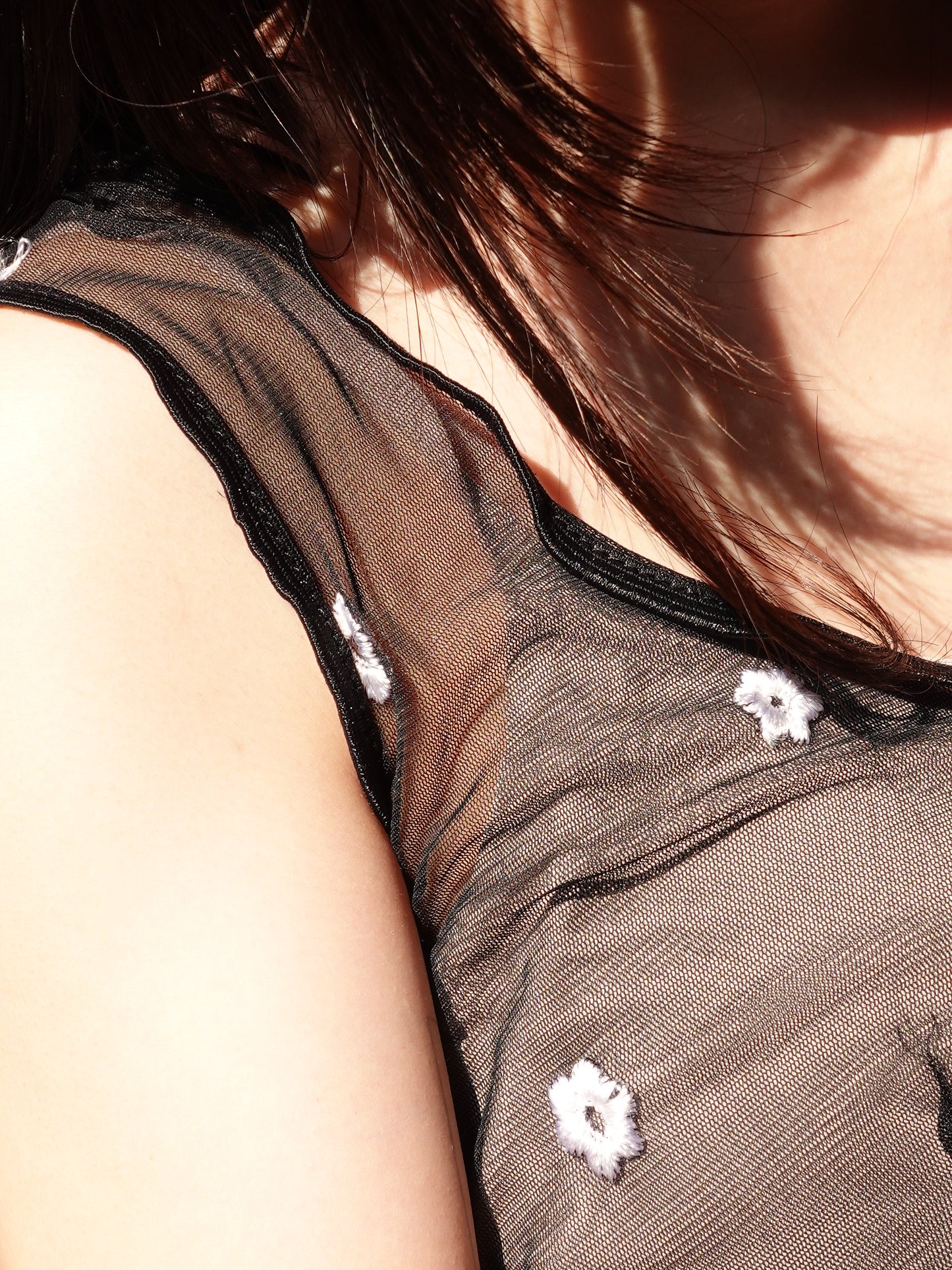 Sheer Flower Tops