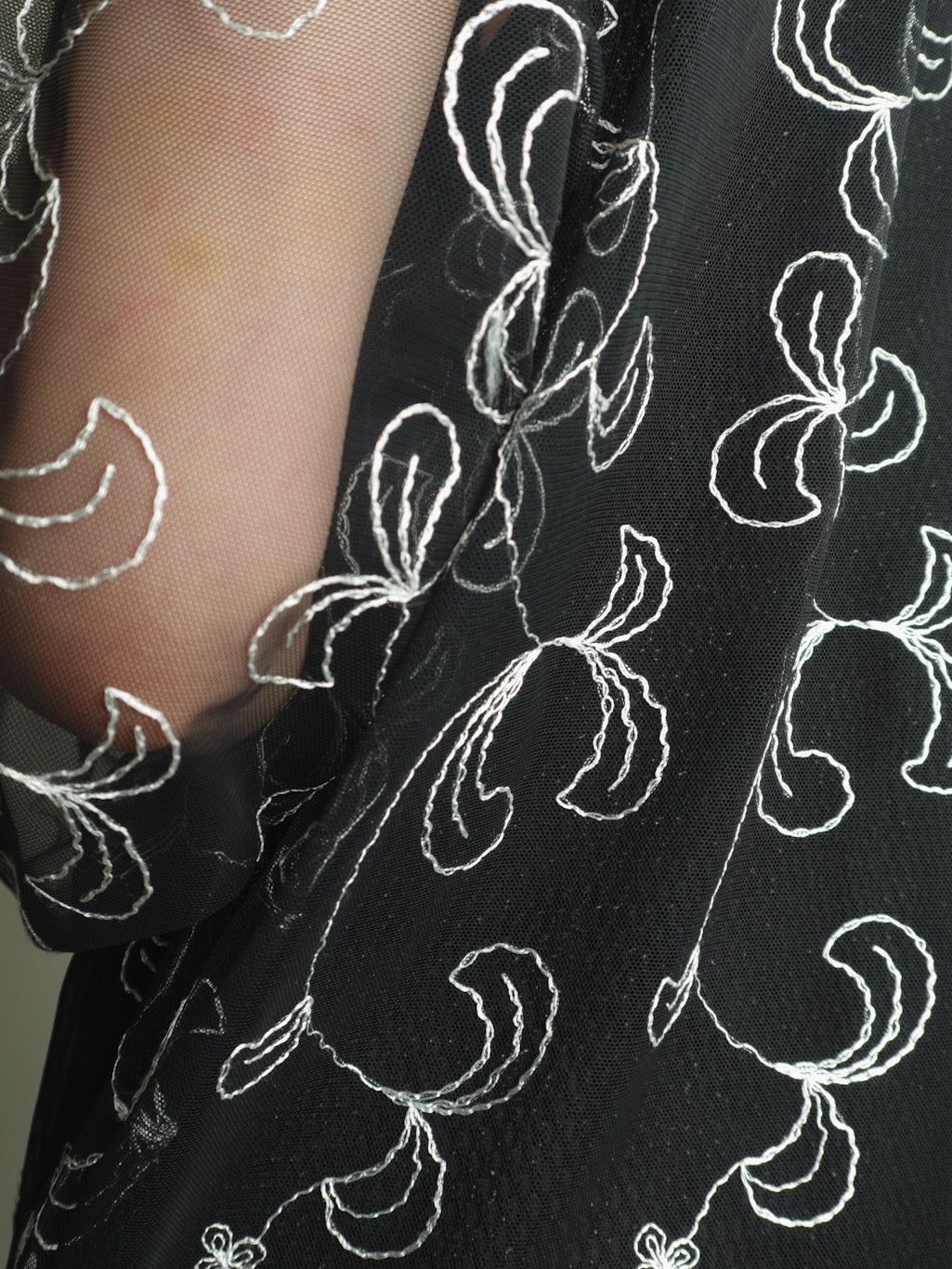 Sheer Embroidery Shirt