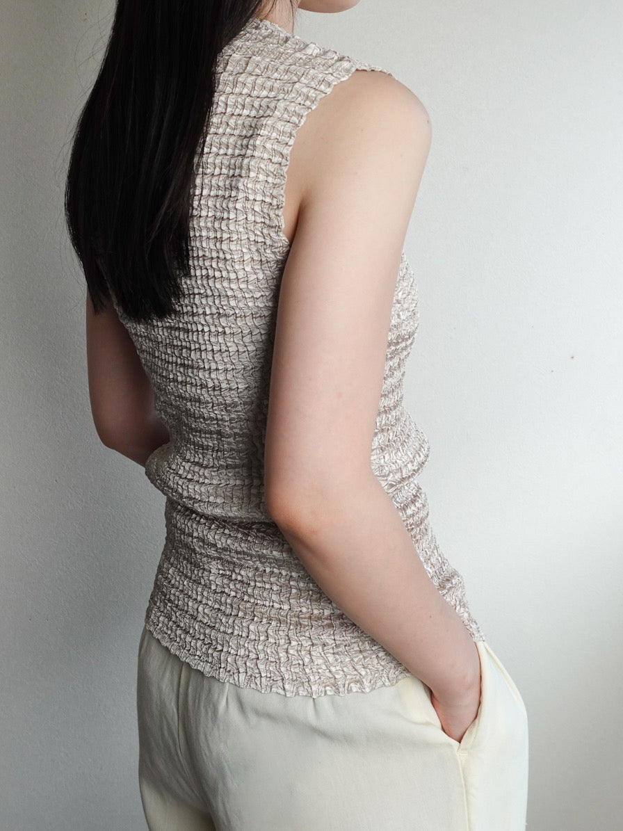 Shirring Pleats Tops