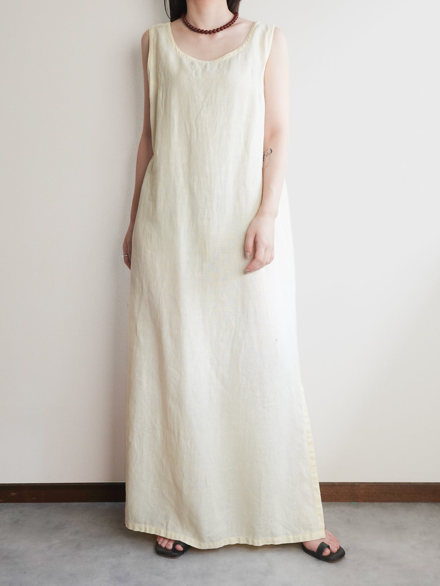 Linen Sleeveless Onepiece