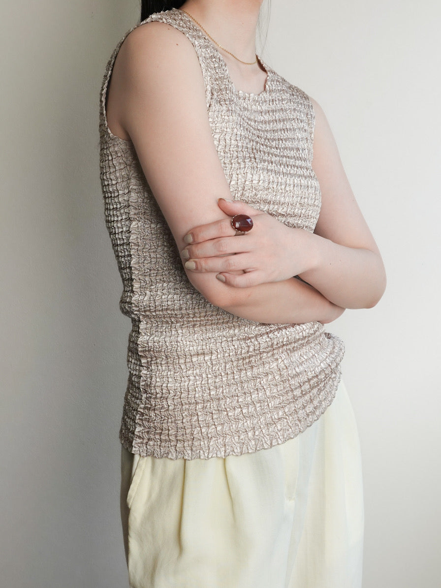 Shirring Pleats Tops