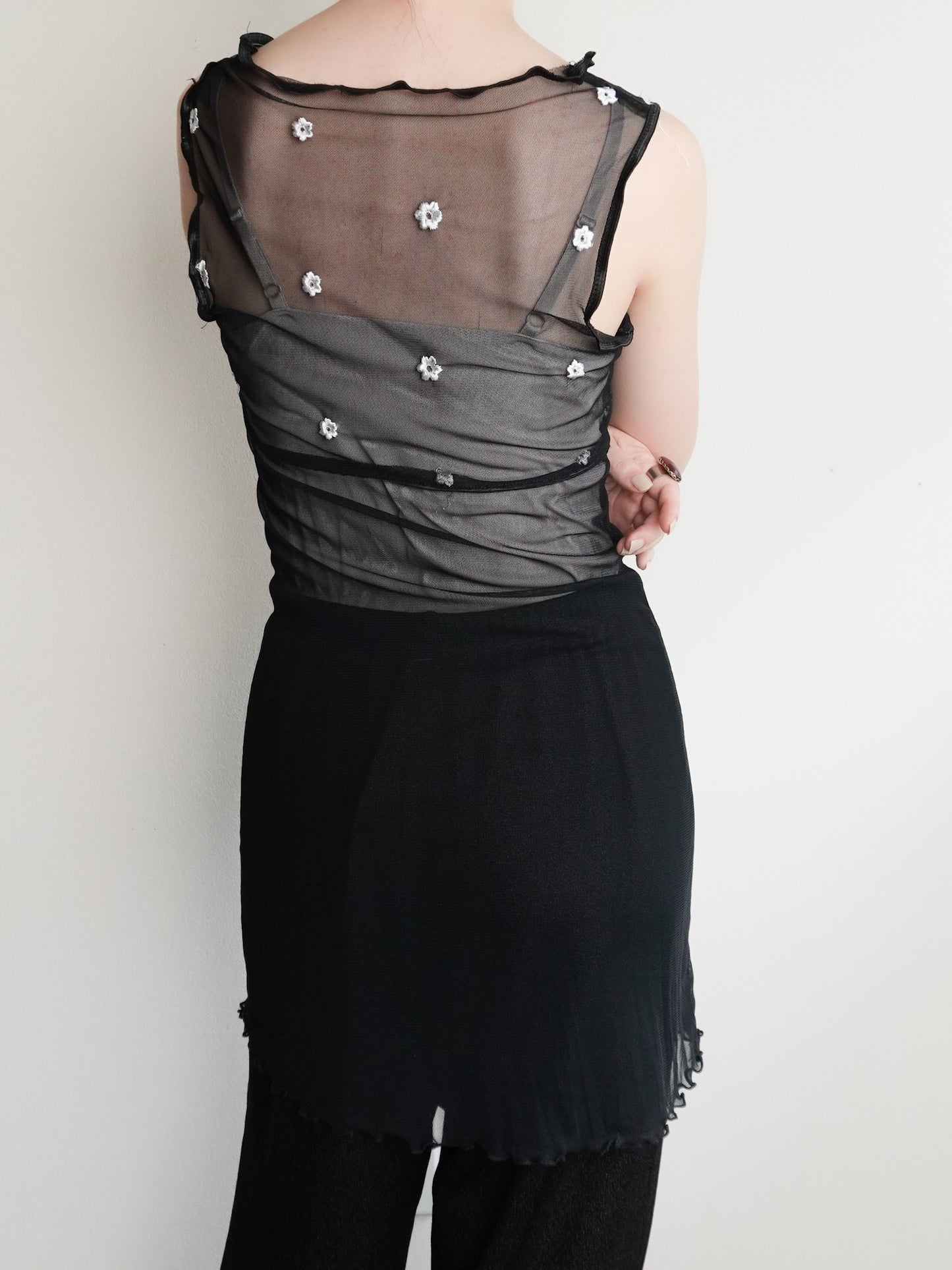 Sheer Flower Tops