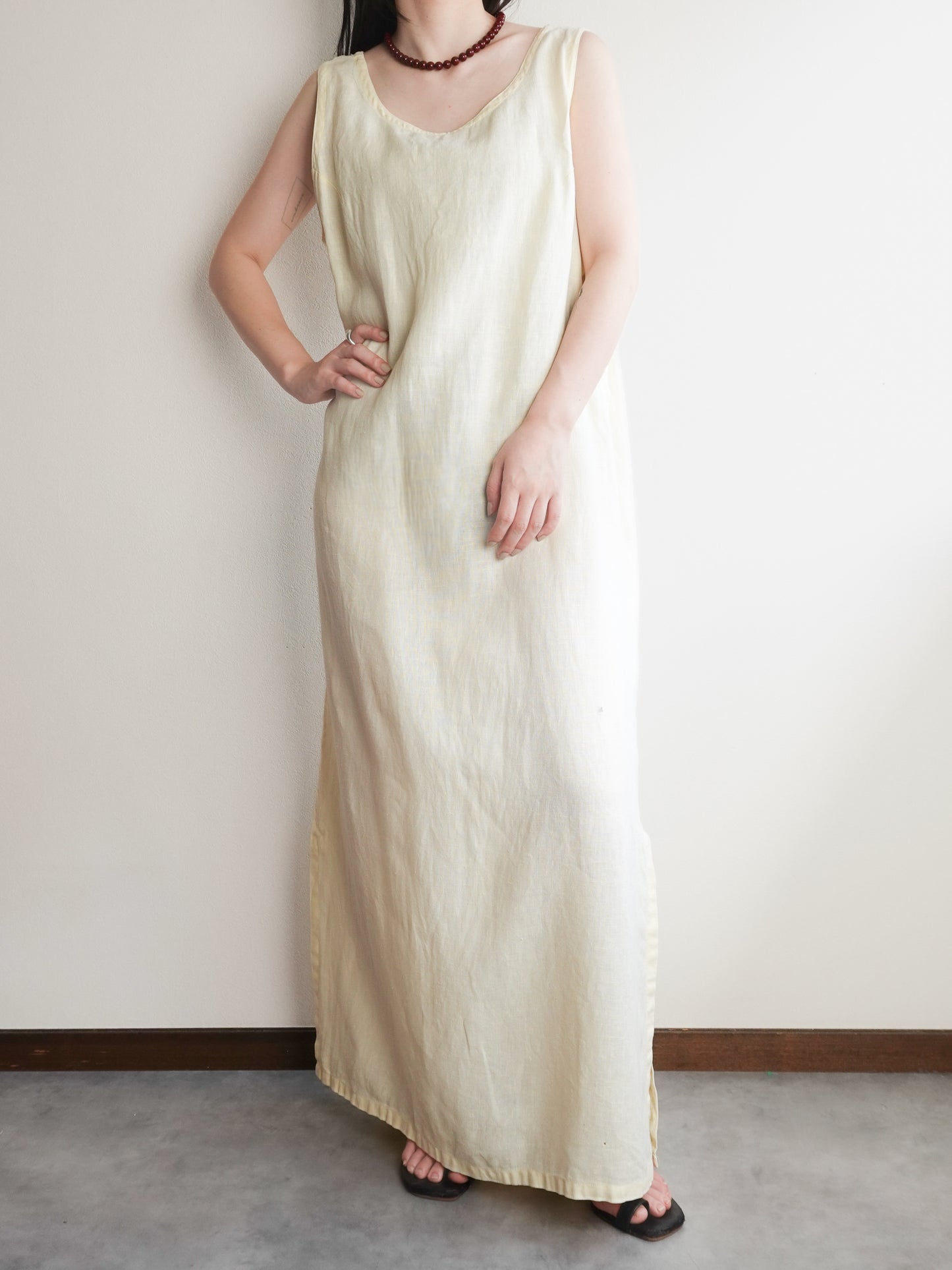 Linen Sleeveless Onepiece