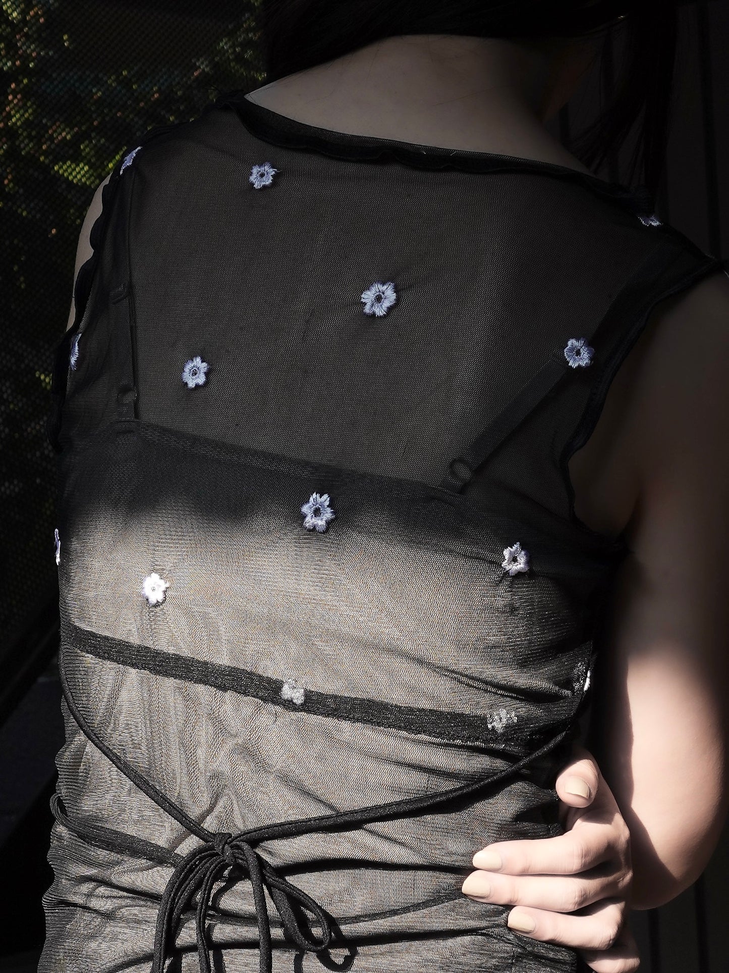 Sheer Flower Tops