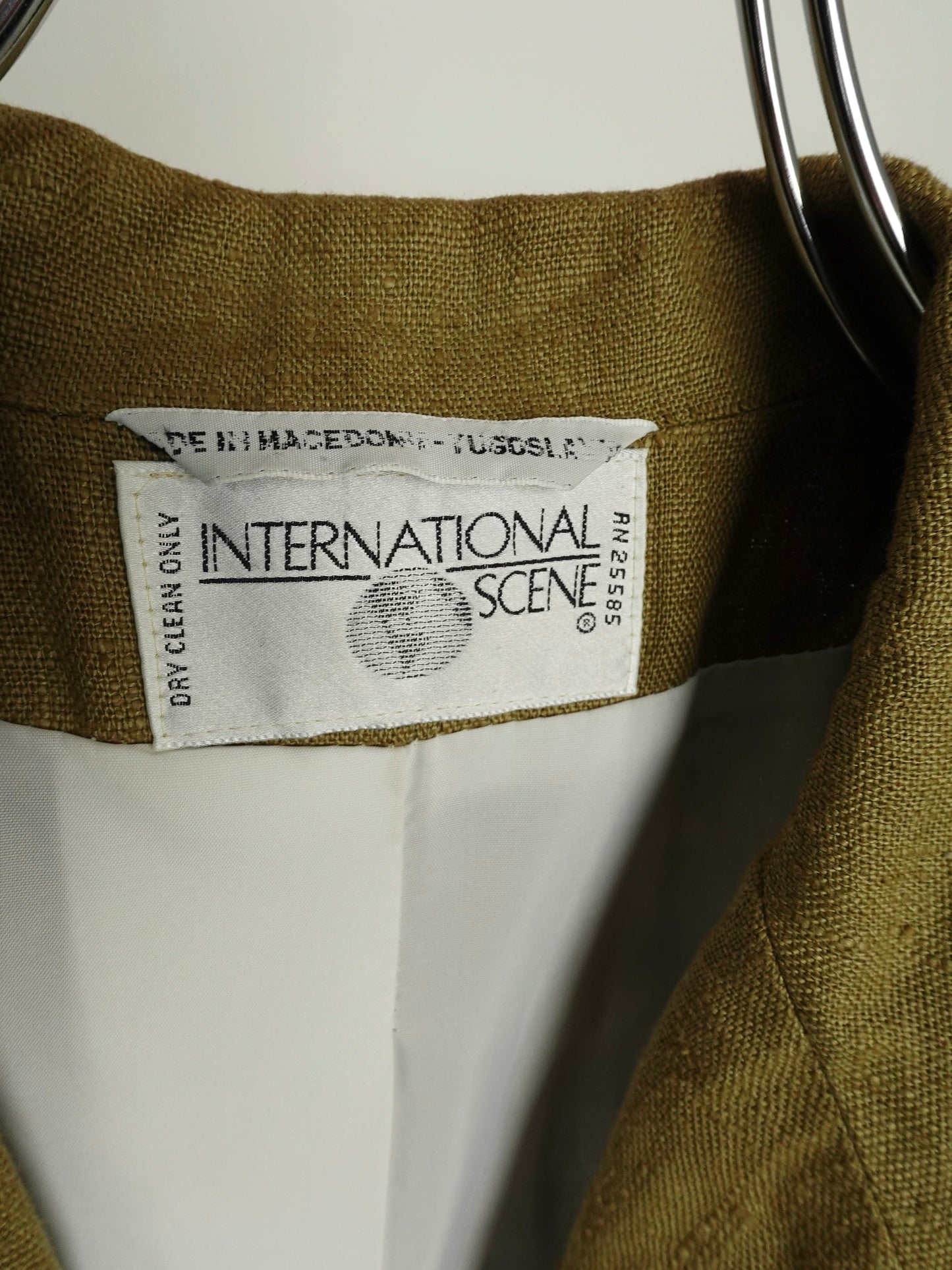 90s LINEN Tailored Jacket