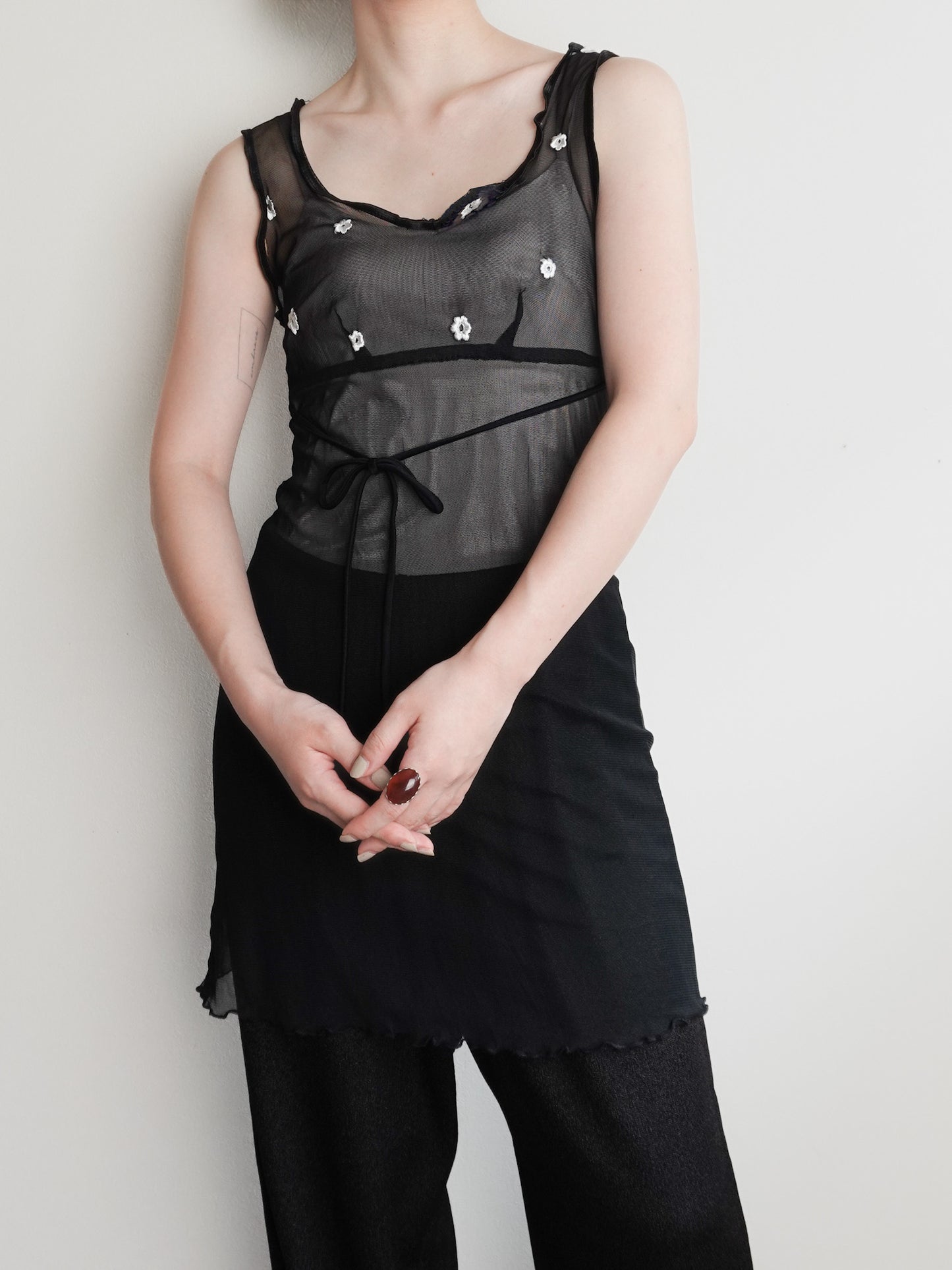 Sheer Flower Tops