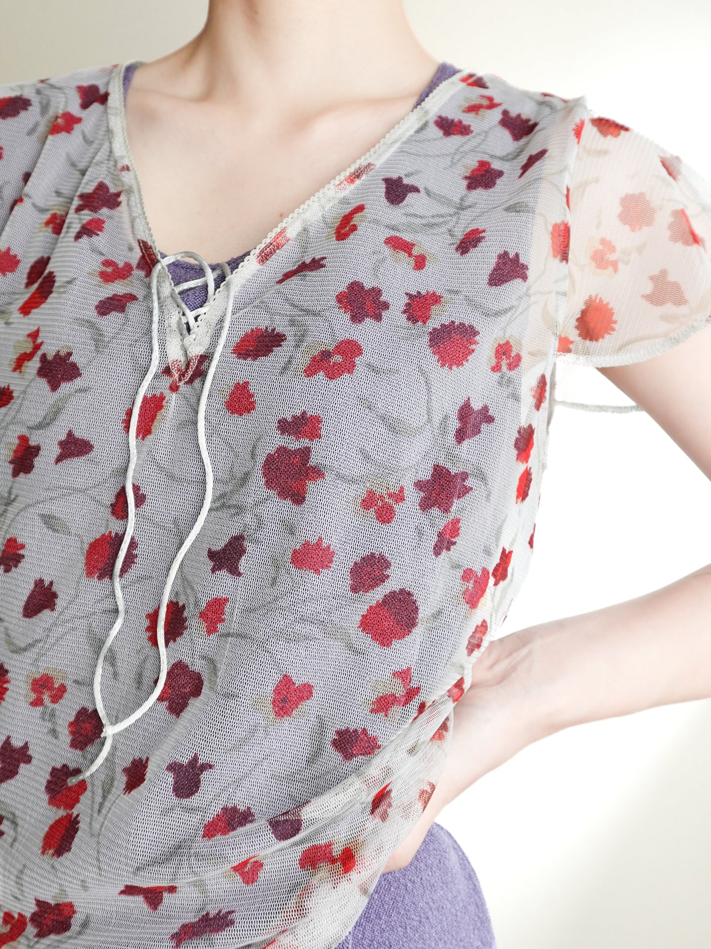 Sheer Flower Tops