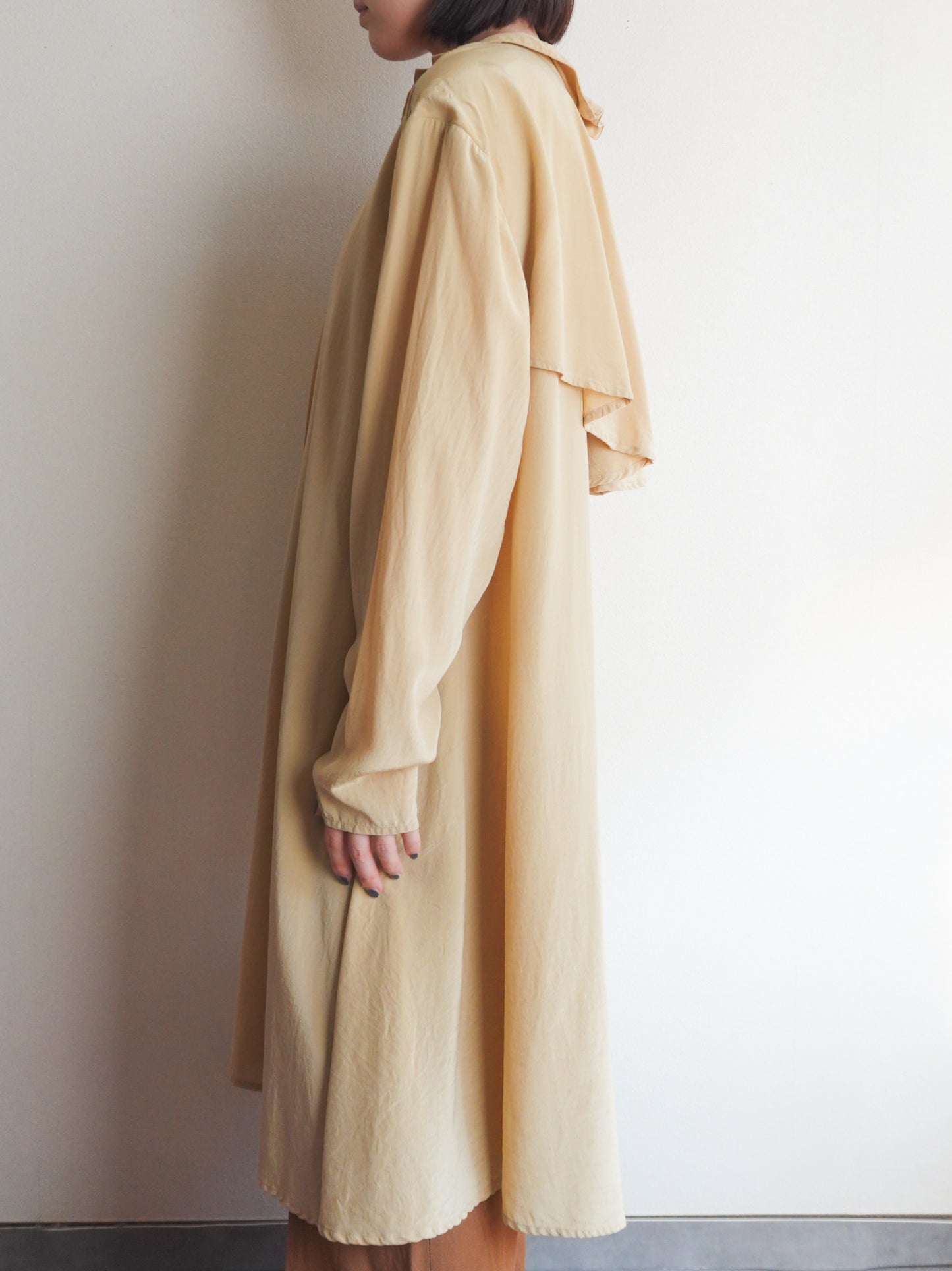 Silk Back Frill Blouse