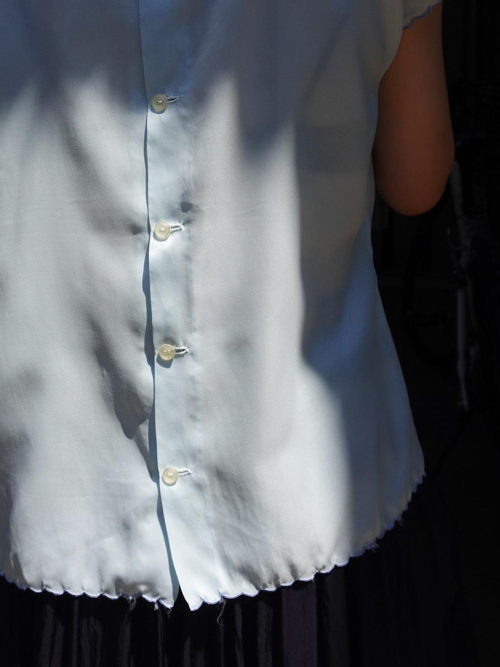 Flower embroidery Tops