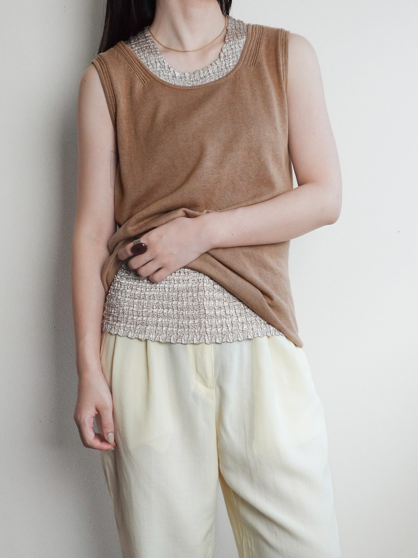 Shirring Pleats Tops