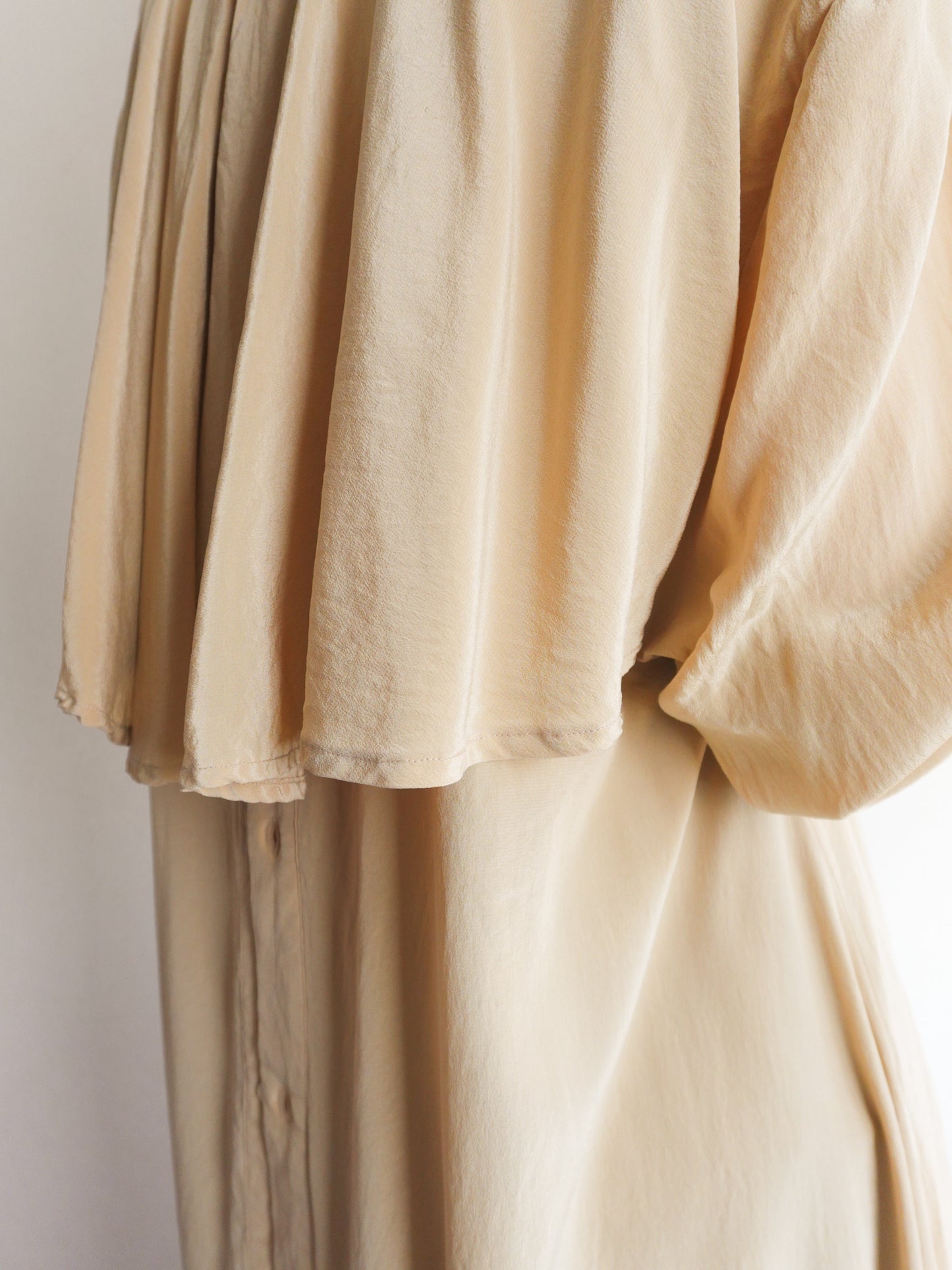 Silk Back Frill Blouse