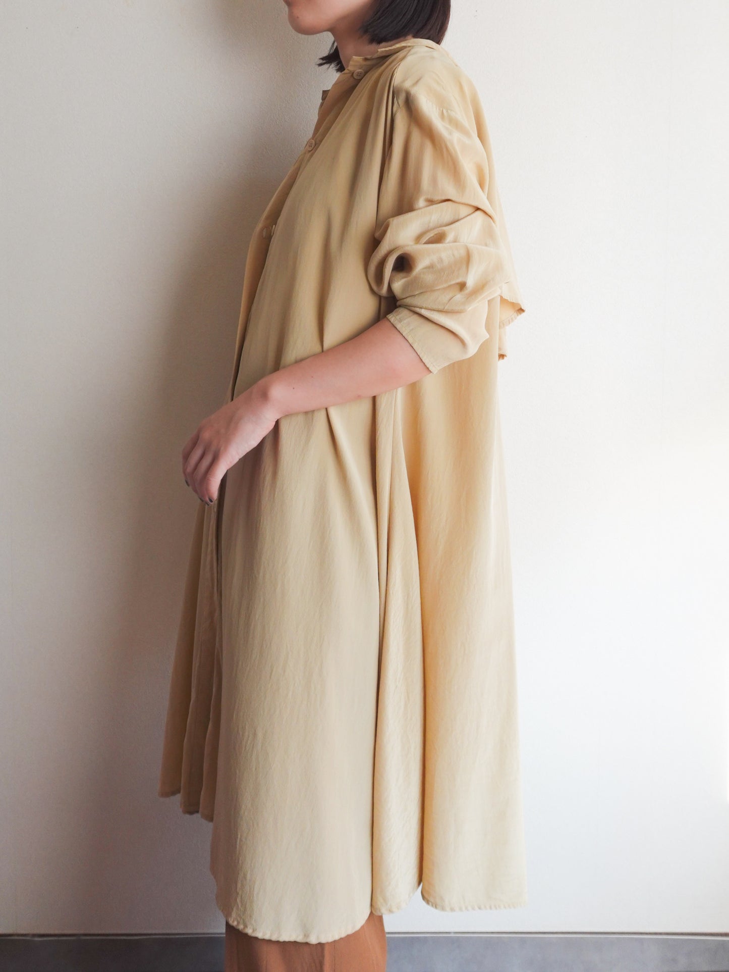Silk Back Frill Blouse