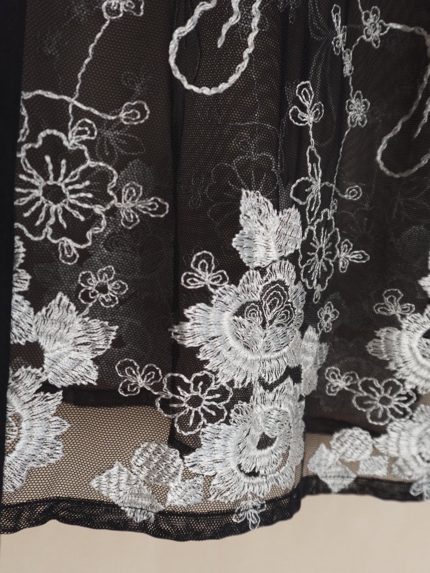 Sheer Embroidery Shirt