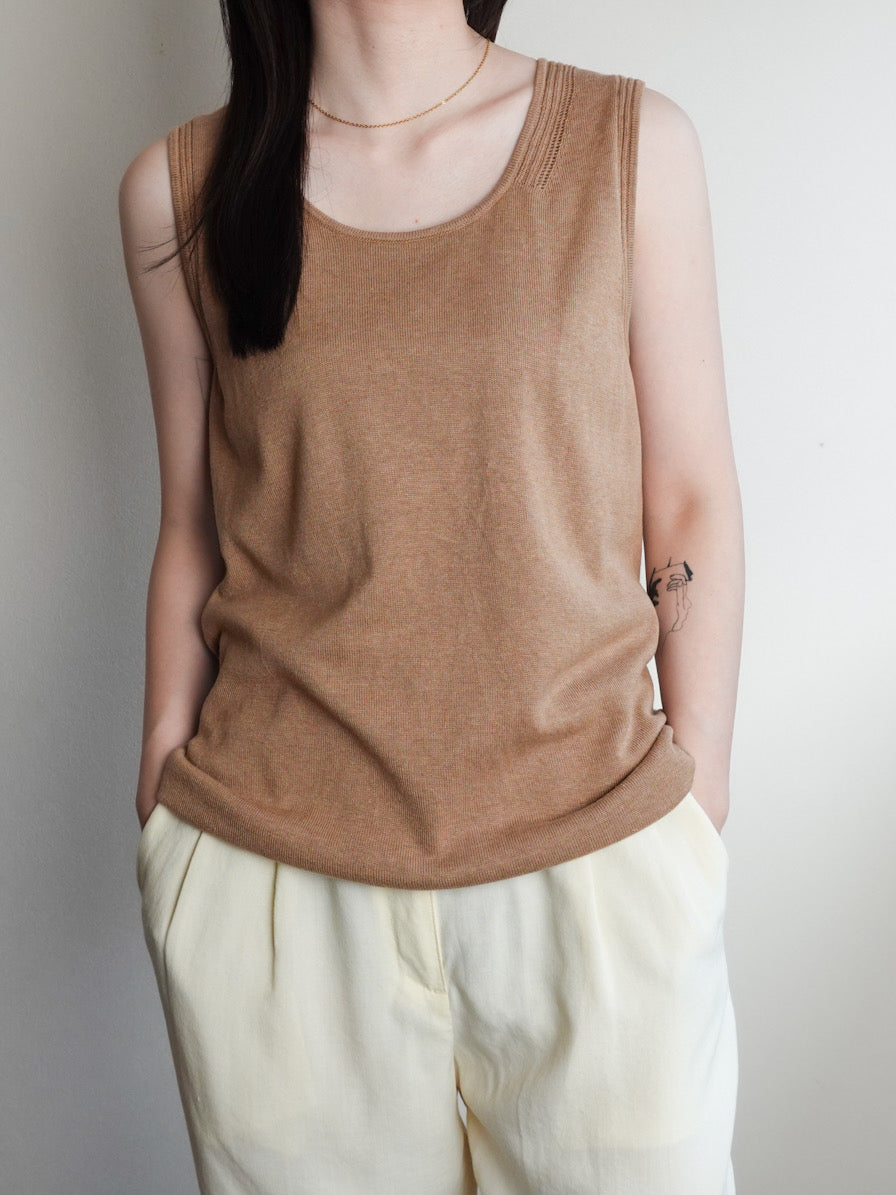 Silk Sleeveless Tops