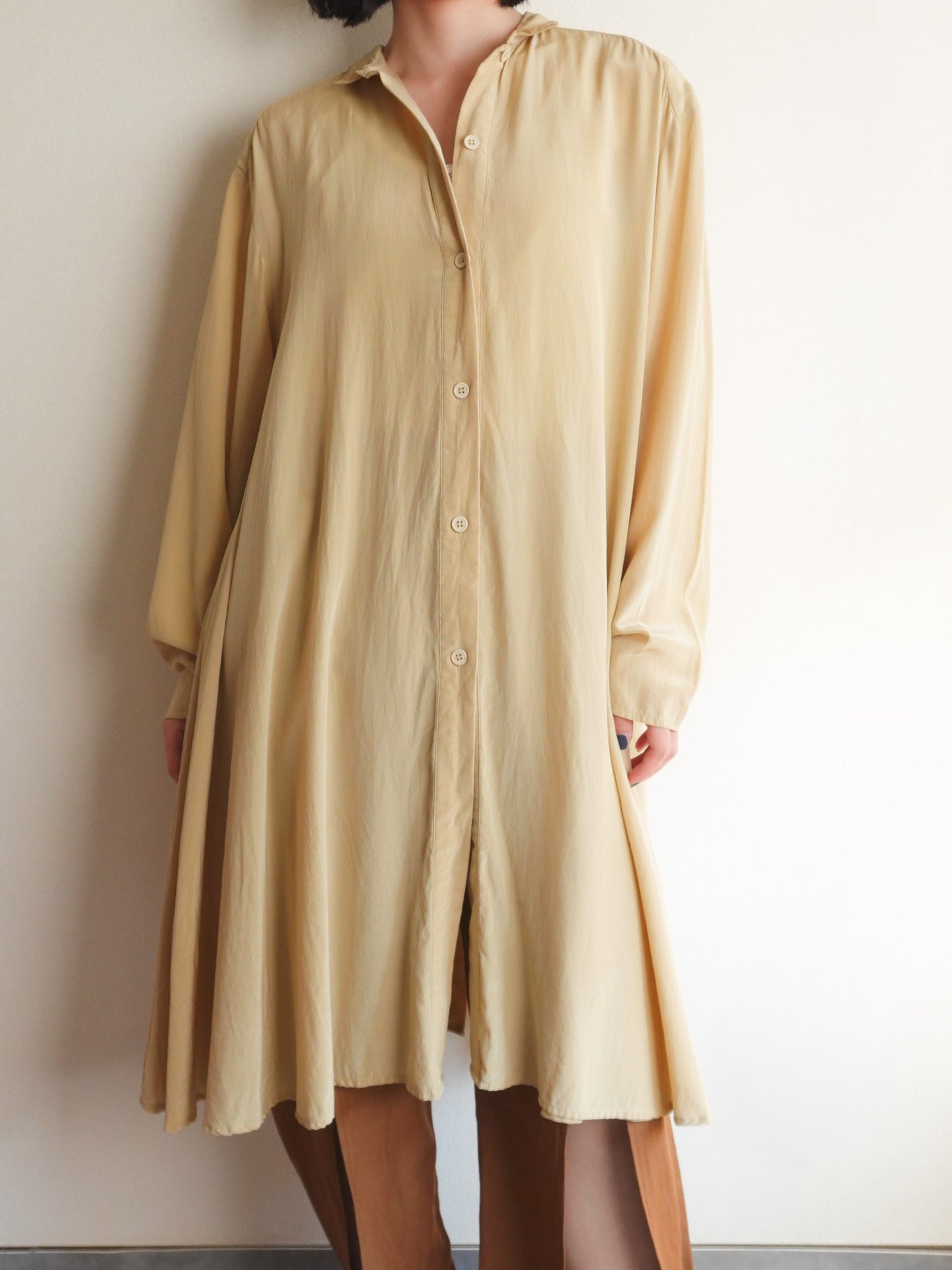 Silk Back Frill Blouse