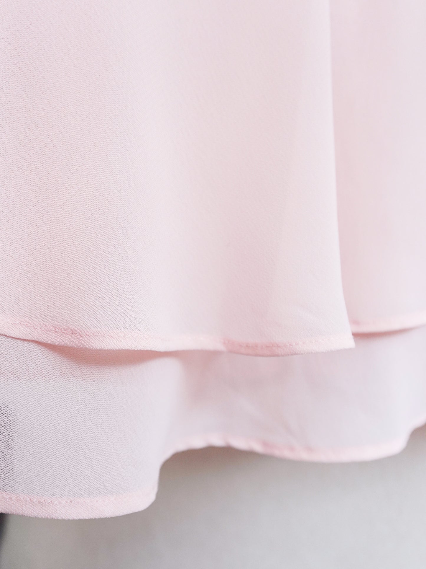 Back Button Sheer Hem Onepiece
