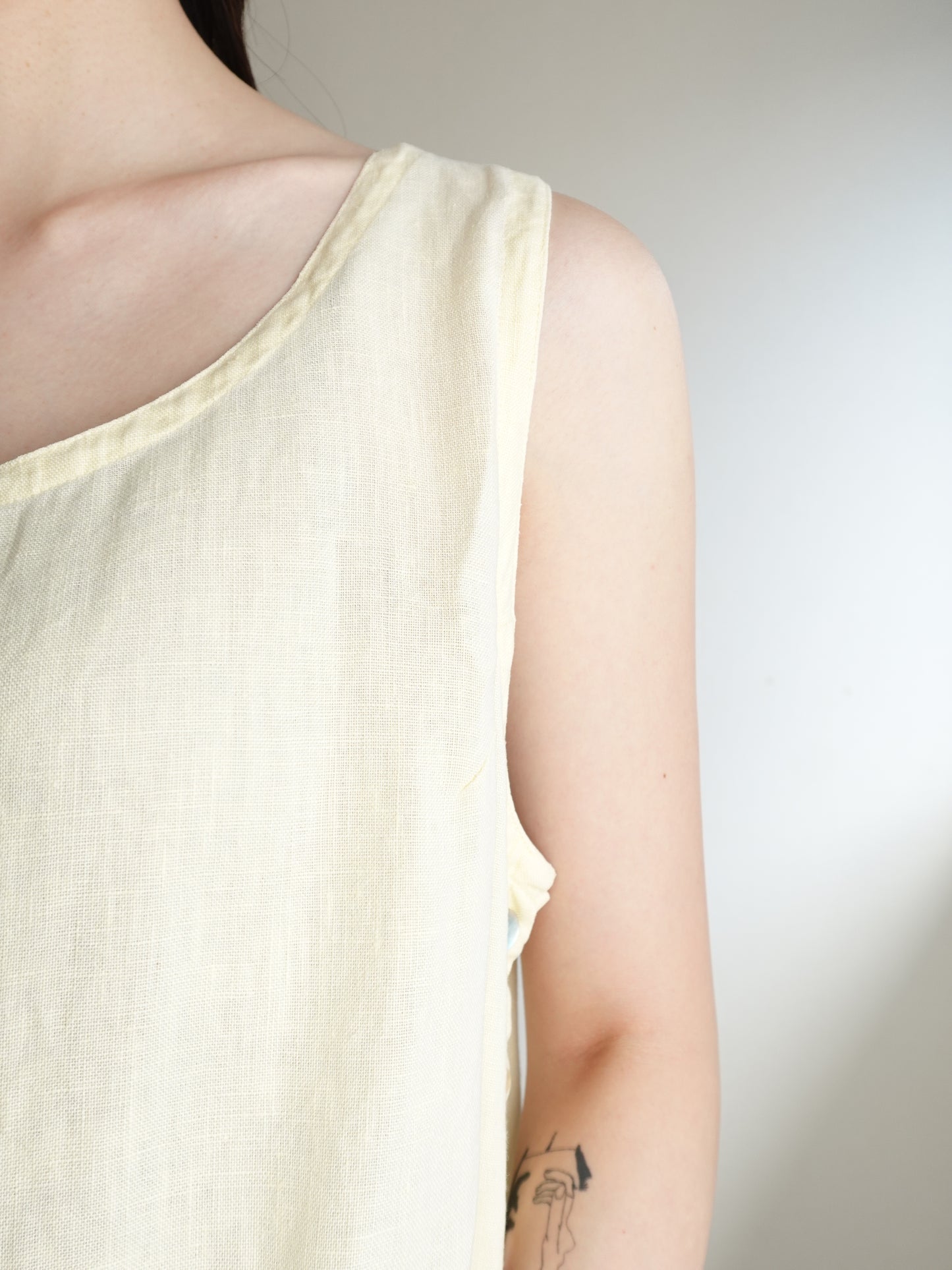 Linen Sleeveless Onepiece