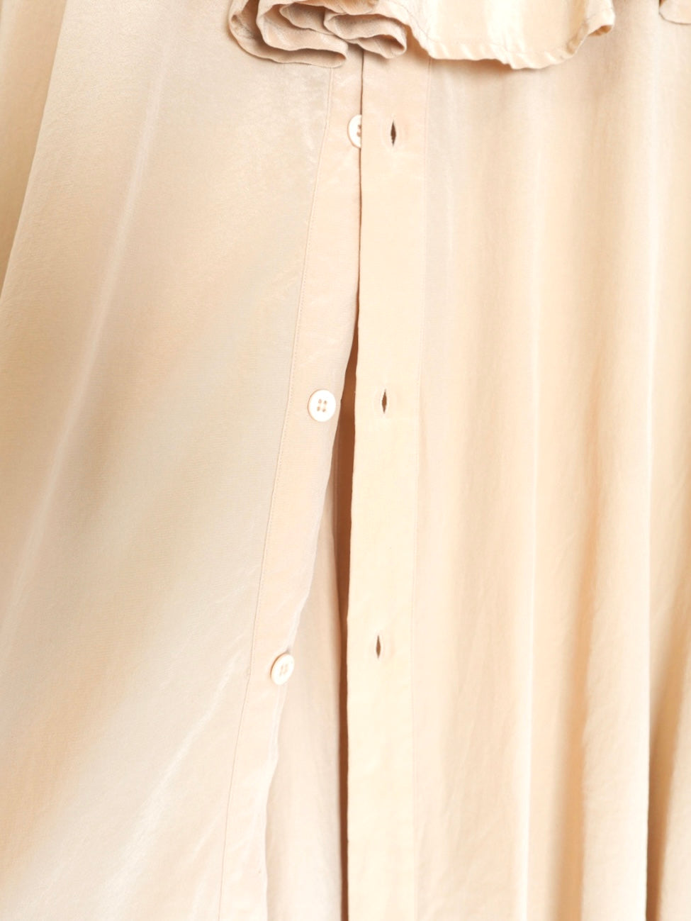 Silk Back Frill Blouse