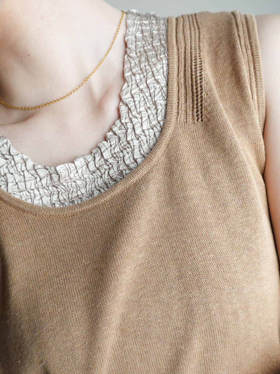 Silk Sleeveless Tops