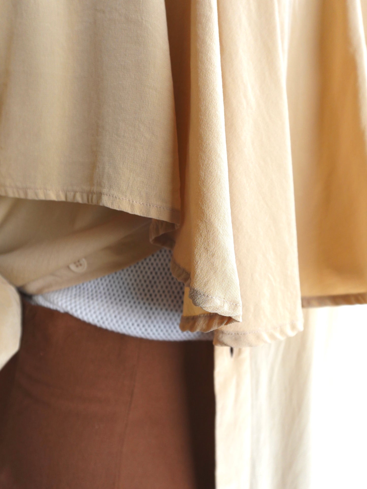 Silk Back Frill Blouse