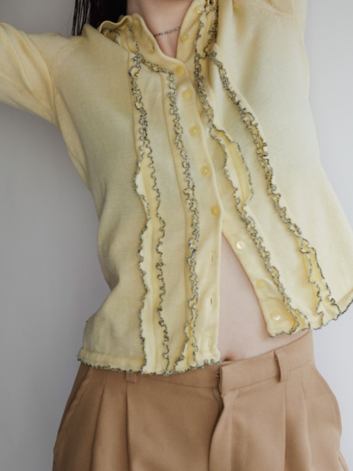 Frill line Cardigan