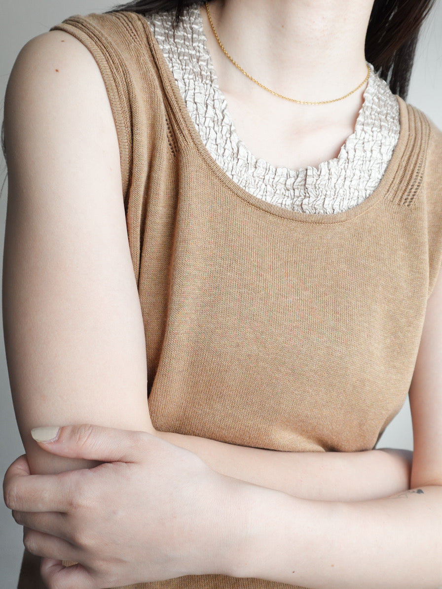 Silk Sleeveless Tops