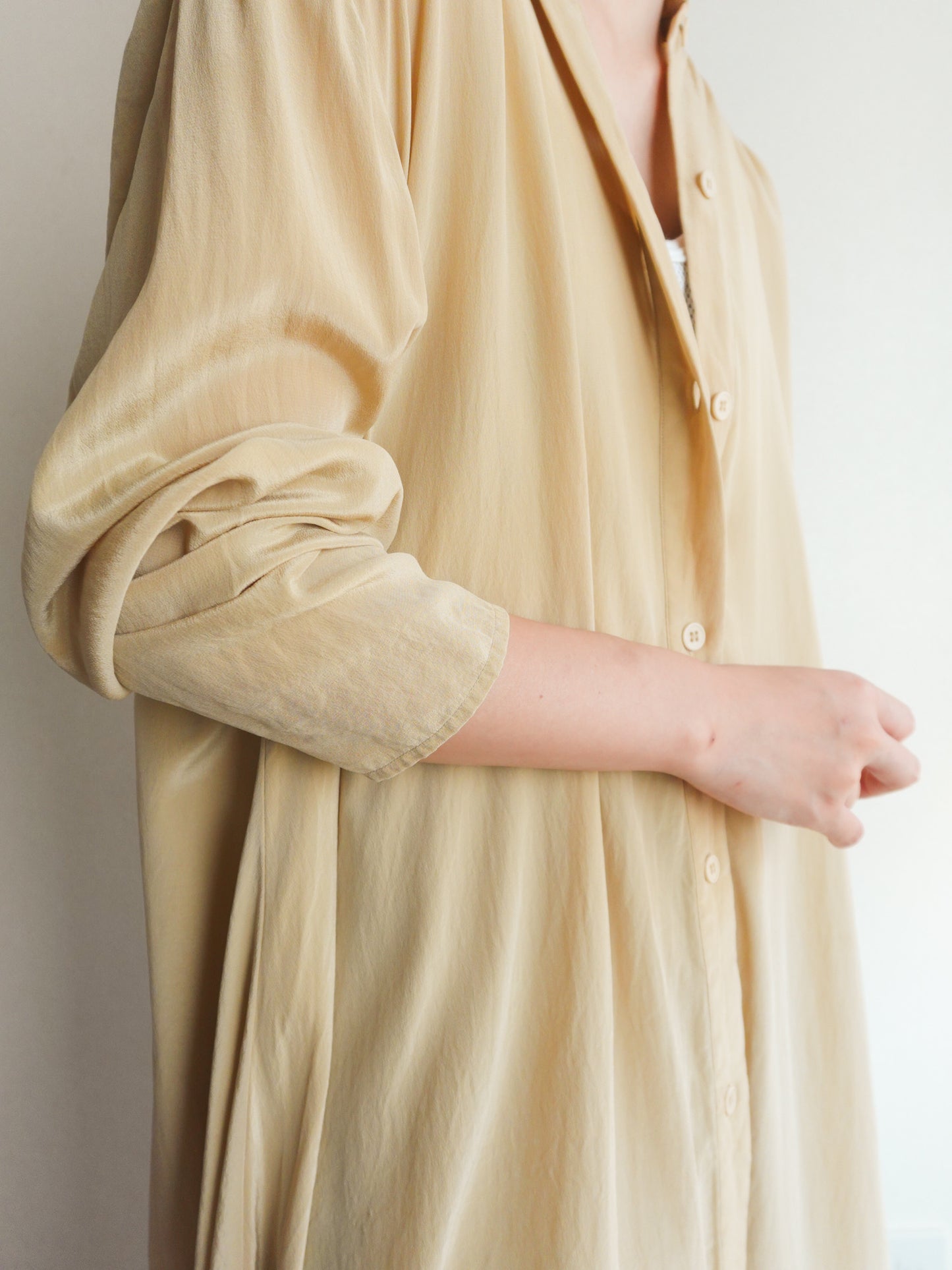 Silk Back Frill Blouse