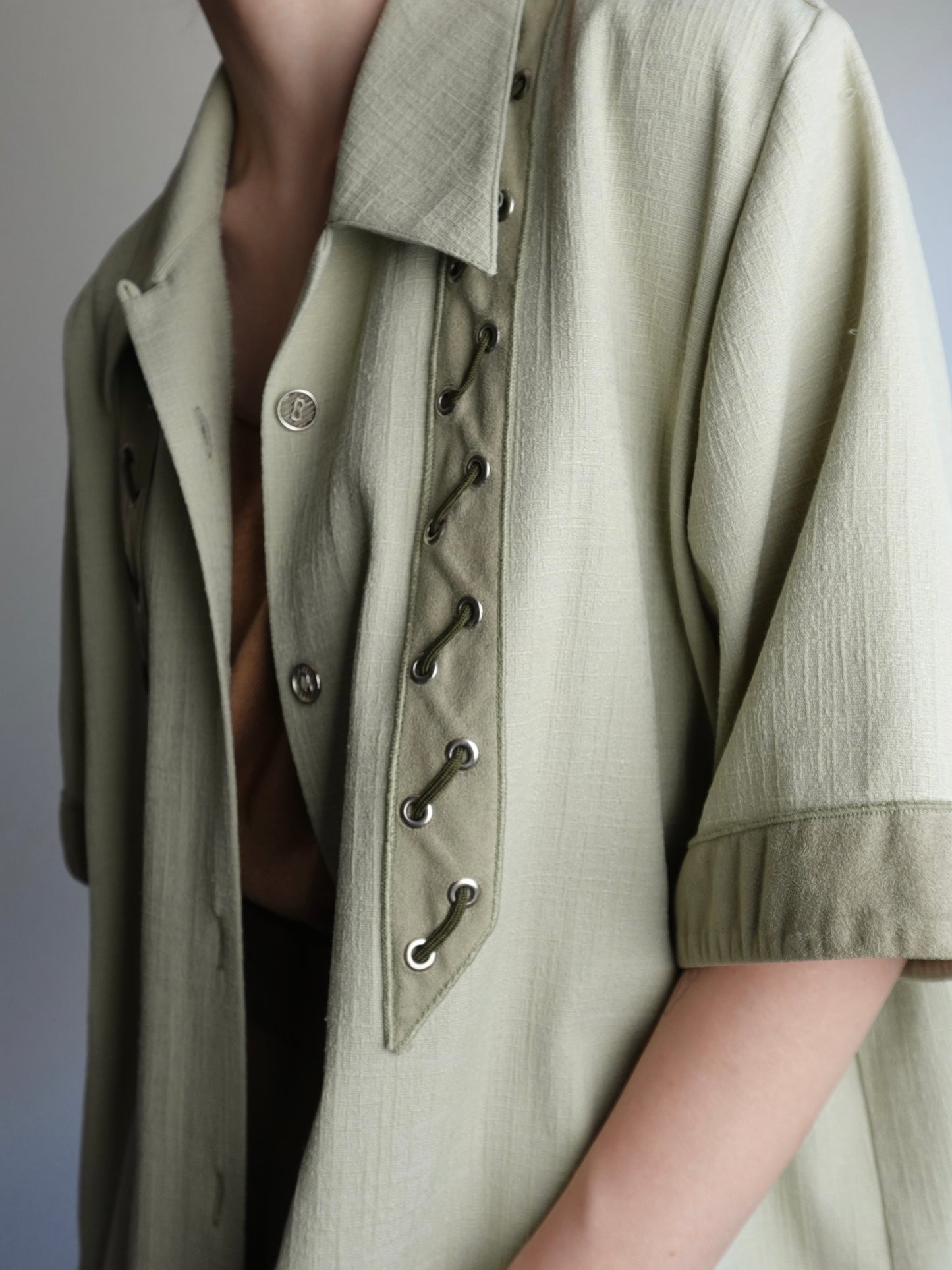 Lace up Design Shirt