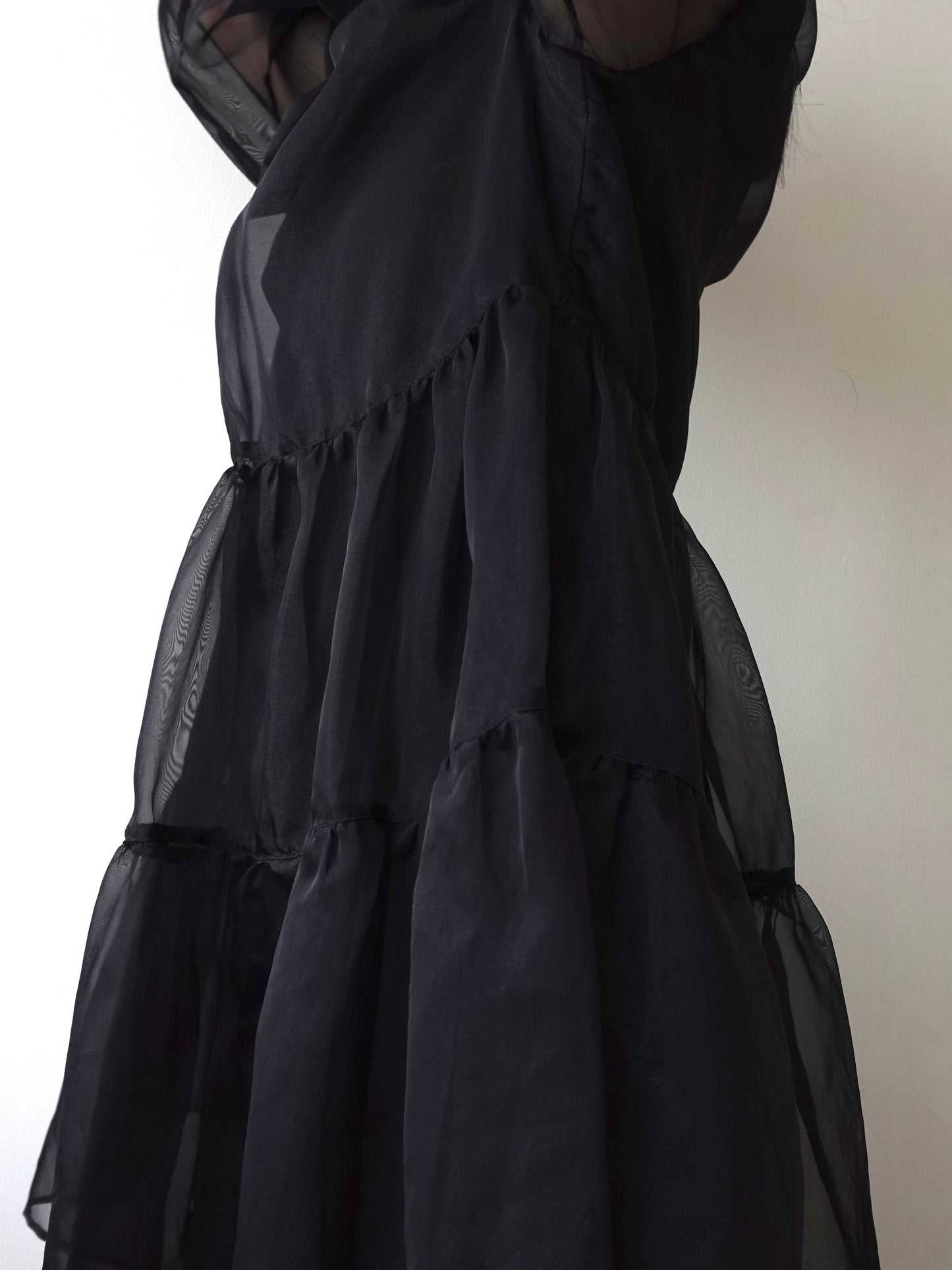 Sheer Tiered Tunic Tops