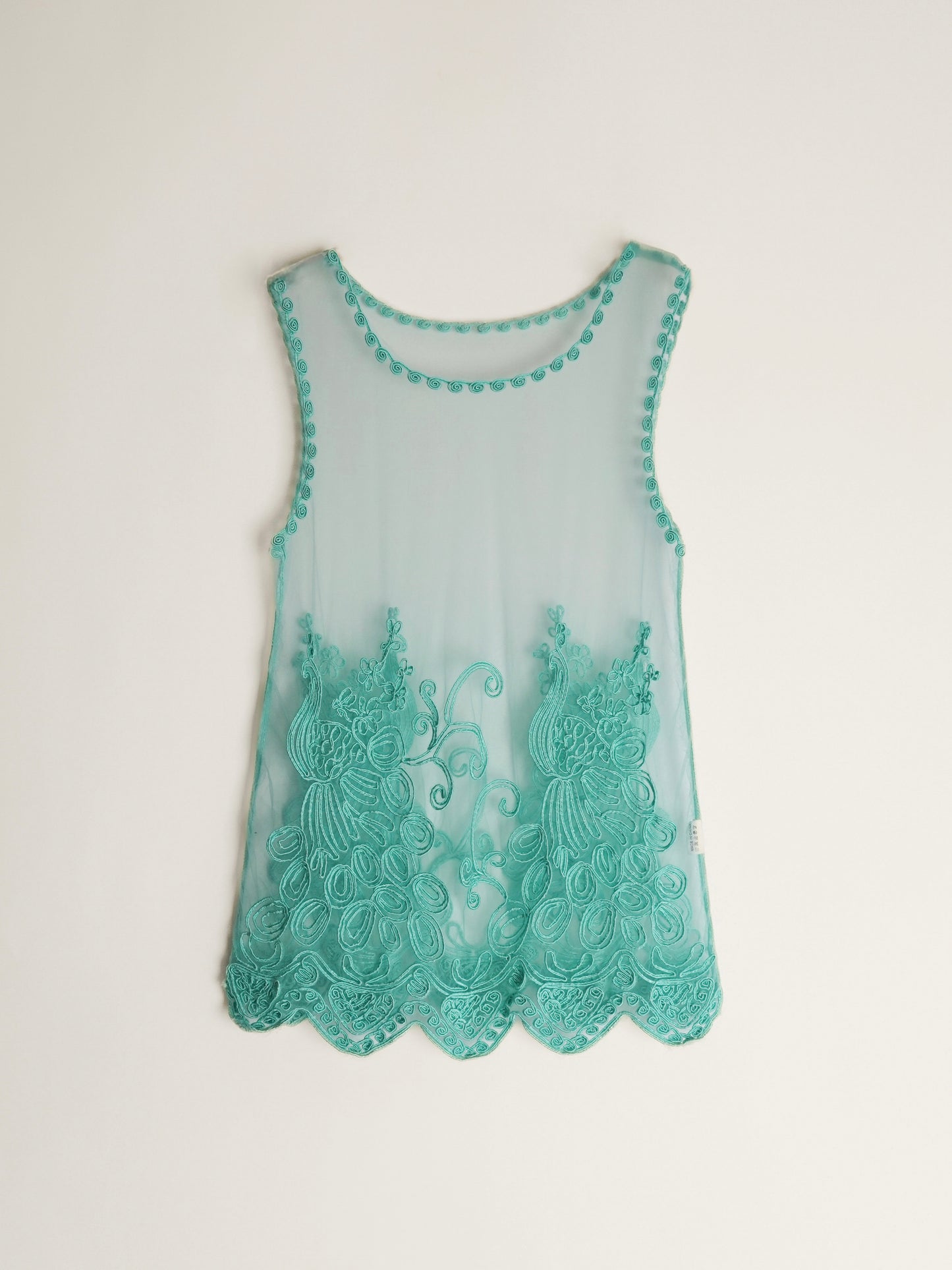 Embroidery Sheer Tops