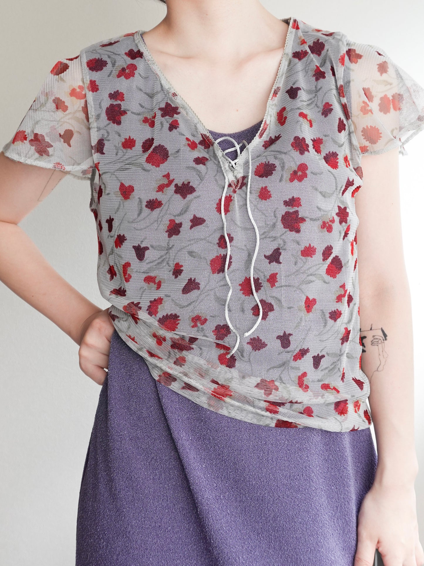 Sheer Flower Tops