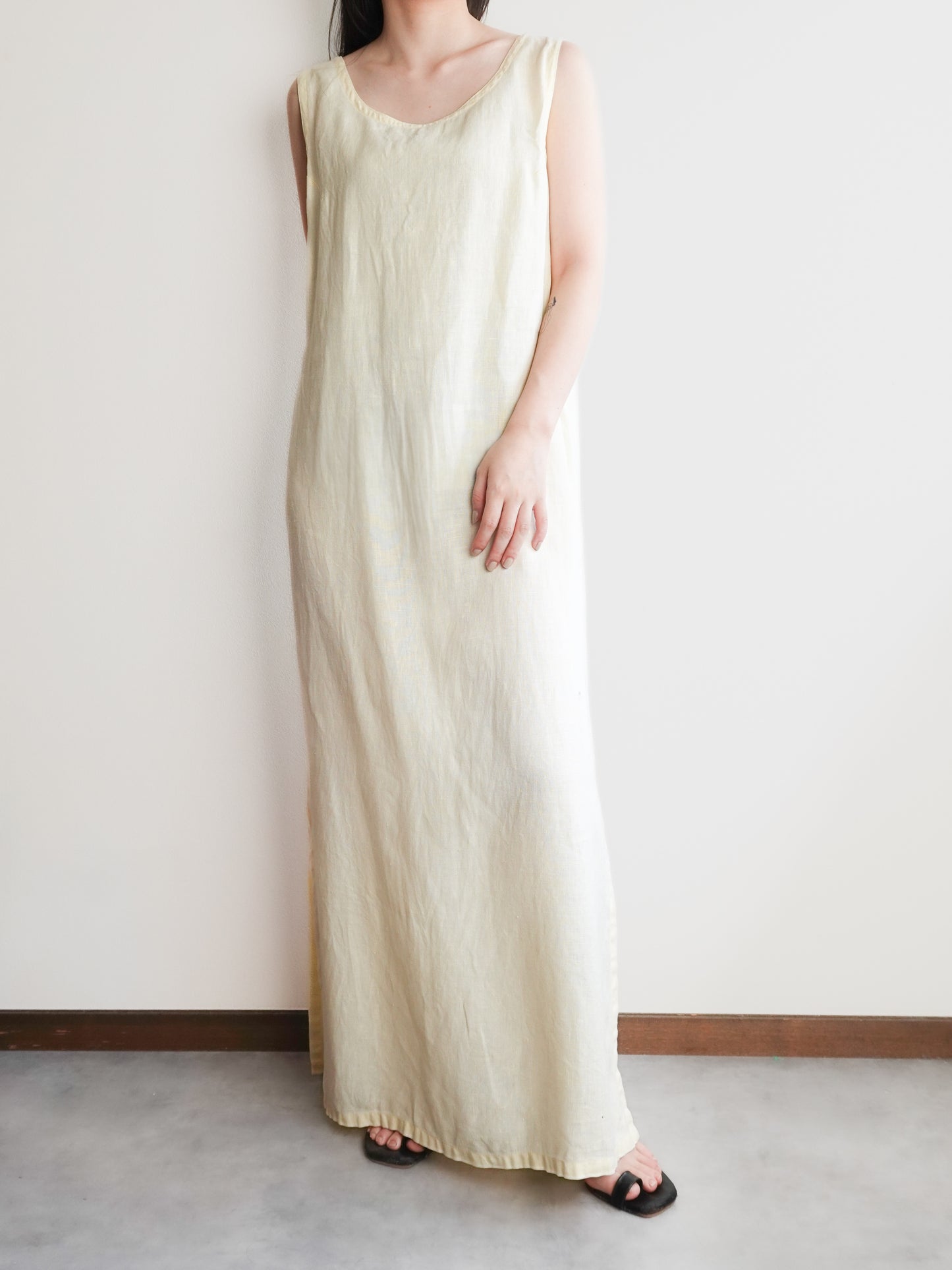 Linen Sleeveless Onepiece