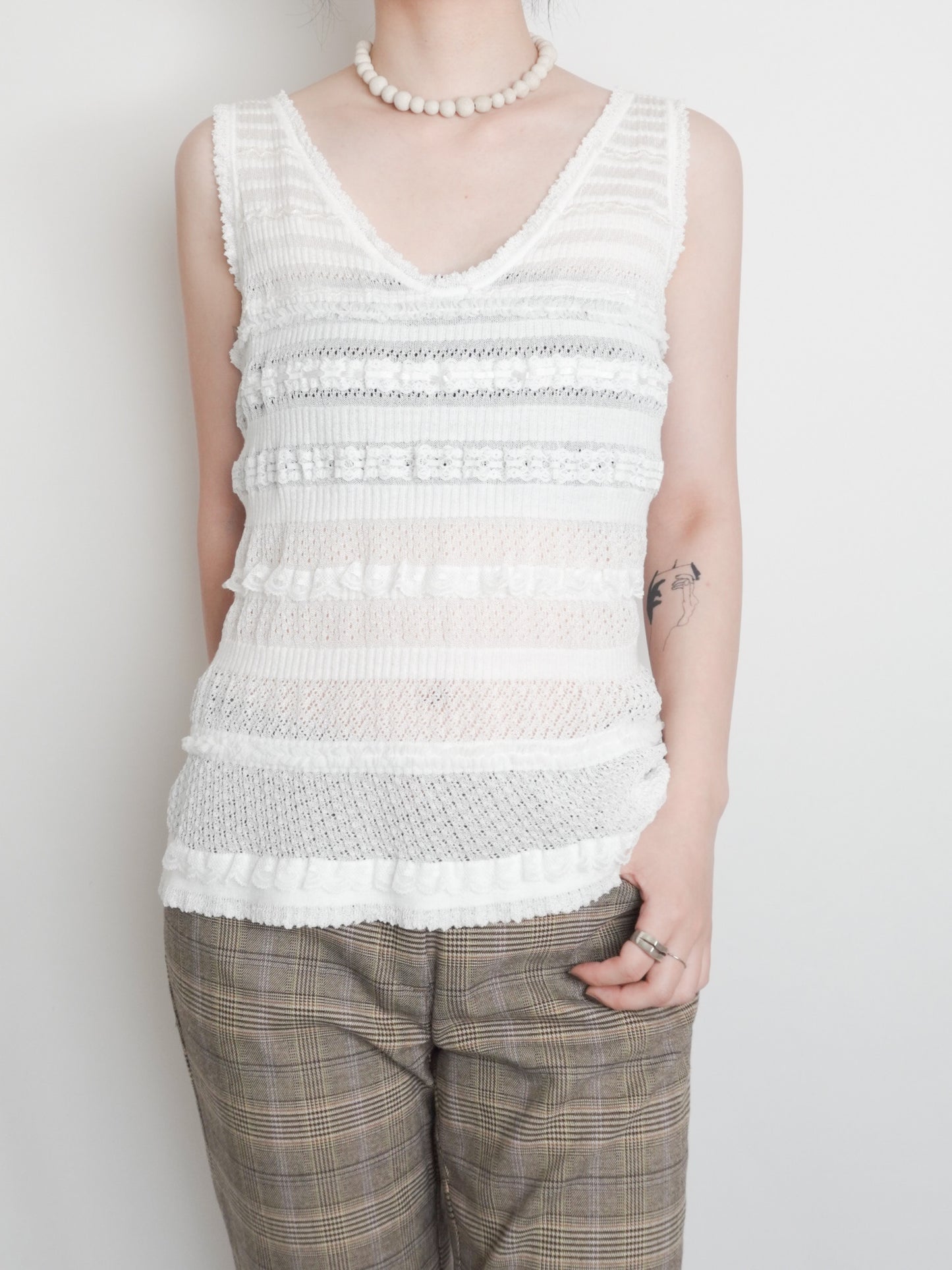 Lace Knit Vest