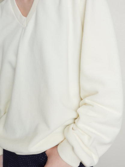 Fleece Vneck Tops