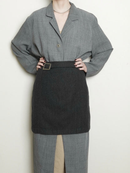 Wool Mini Skirt