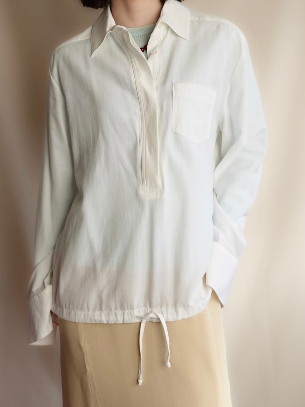 Pullover Drawcode Shirt