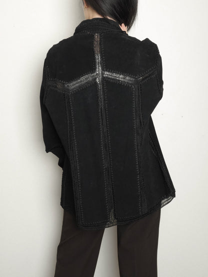 Suede Patchwork Shirt