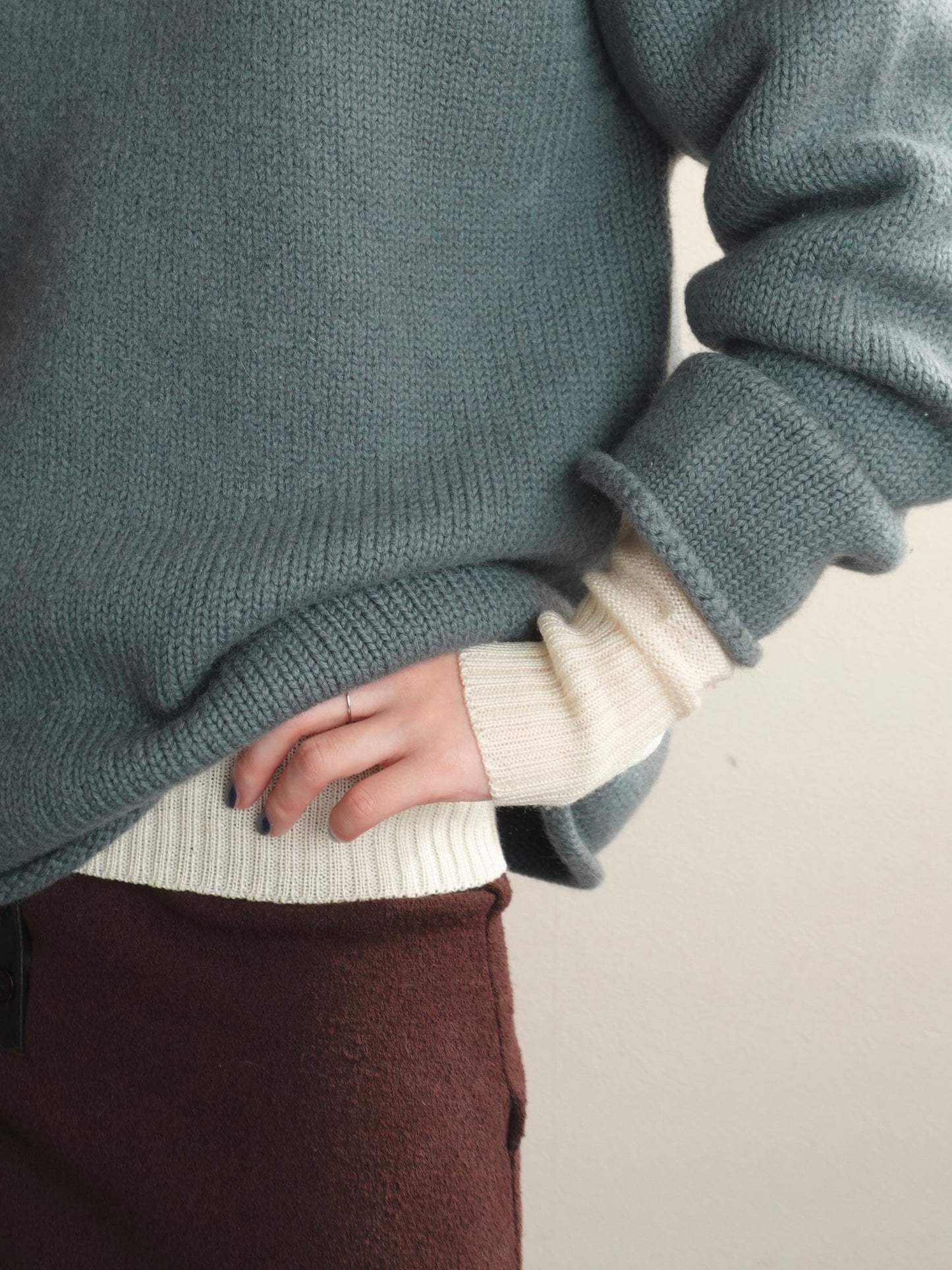 90s~ "J.CREW" Roll neck Knit
