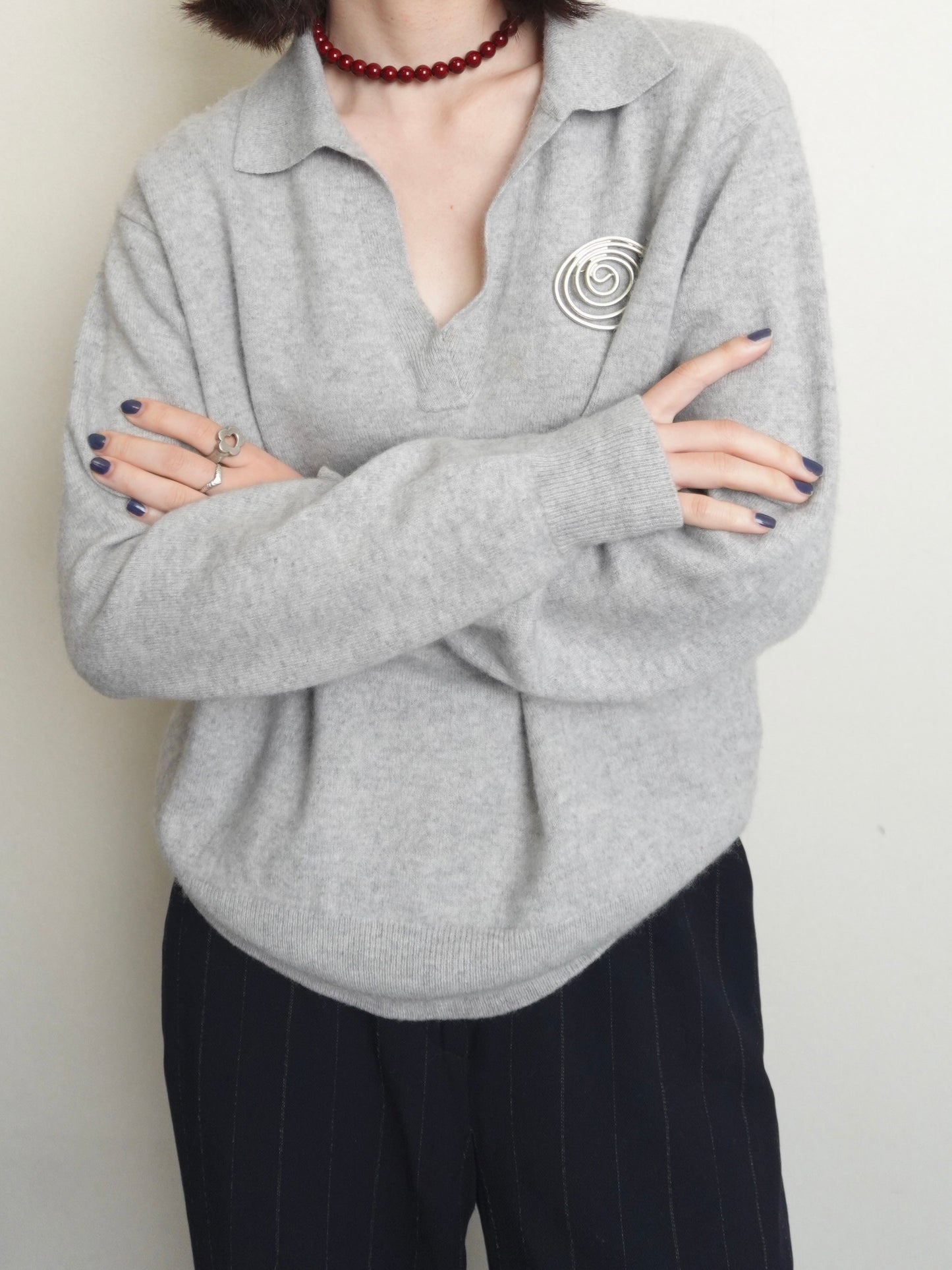 Pure Cashmere Knit - Gray