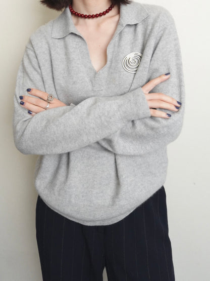 Pure Cashmere Knit - Gray