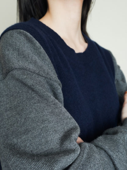 Merino Wool Vneck Knit