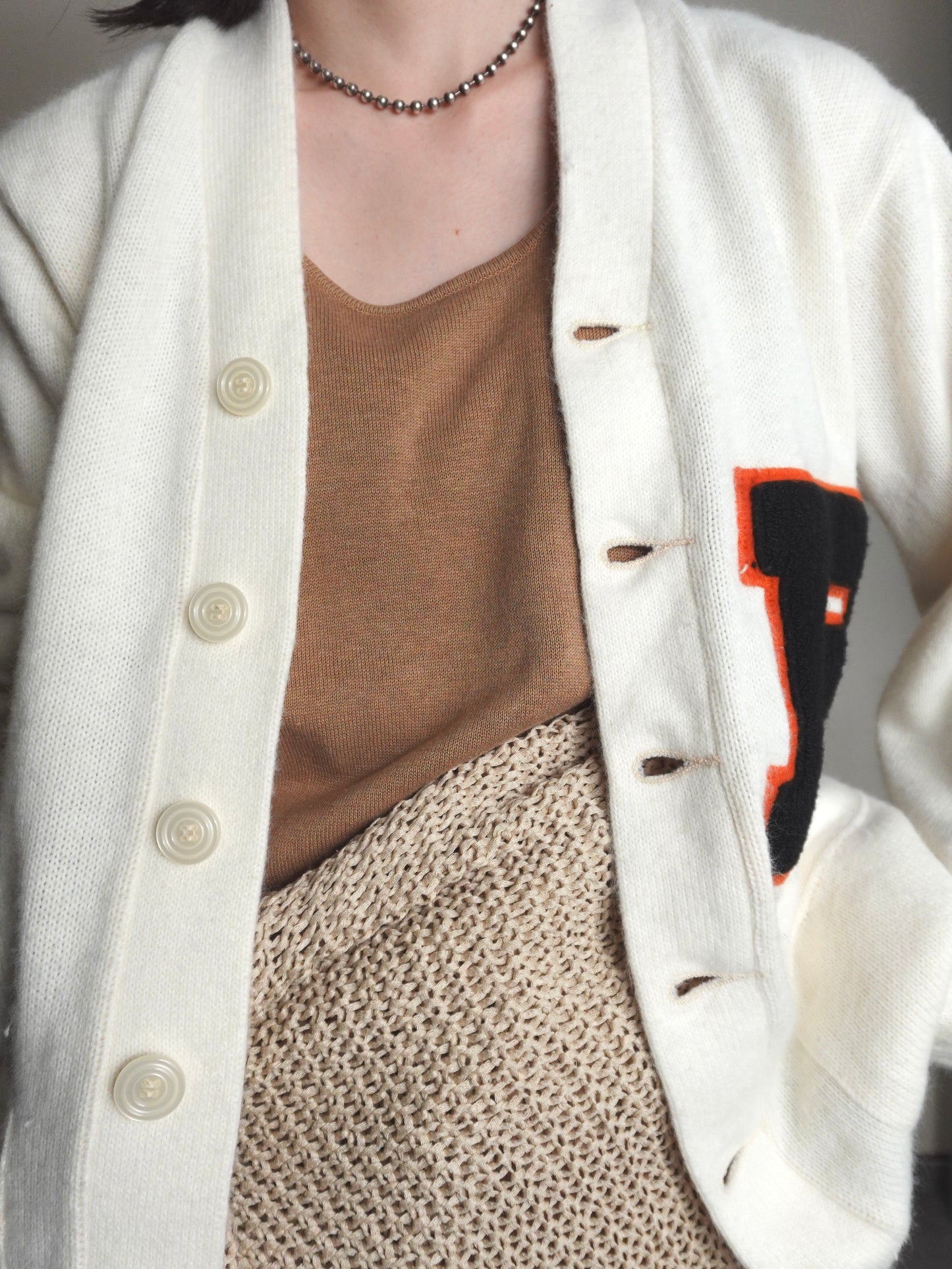 Lettered Cardigan