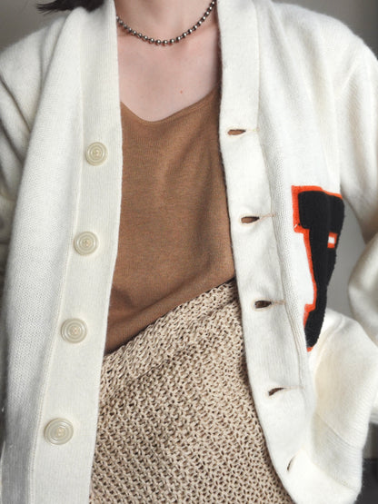 Lettered Cardigan