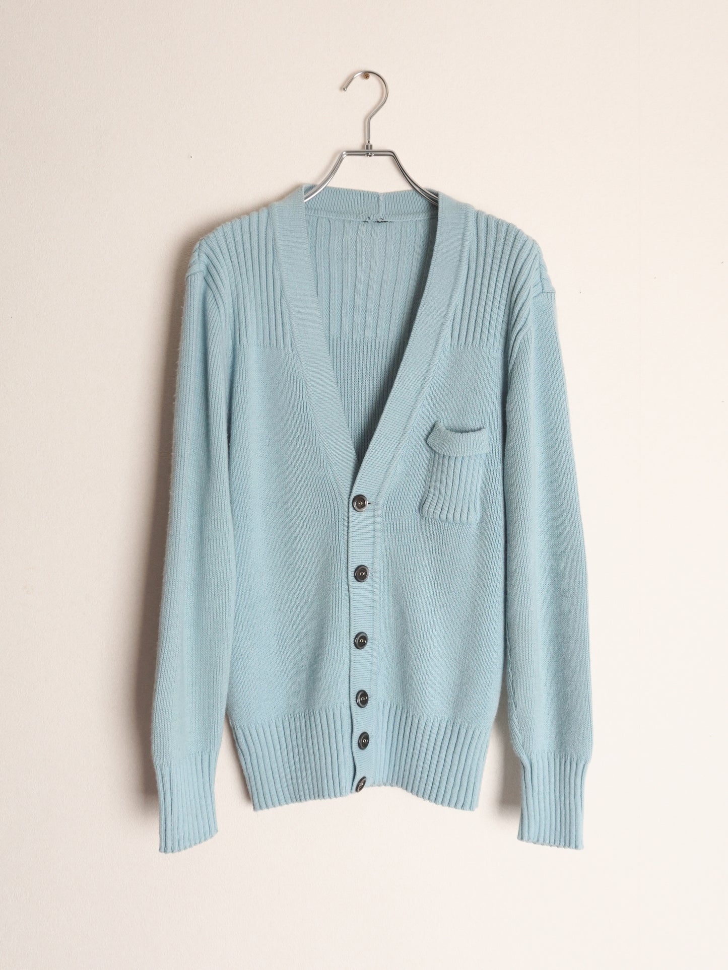 Light Blue Button Cardigan
