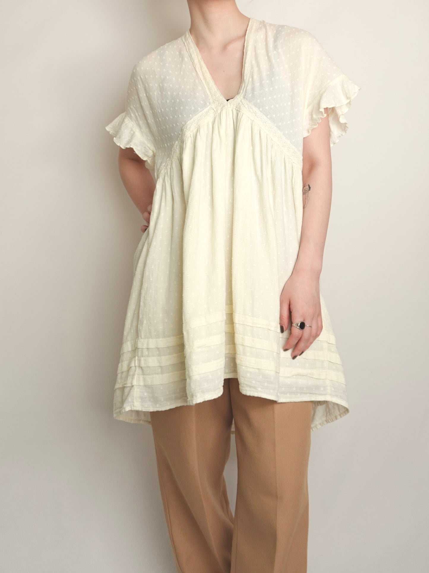 Dot Vneck Tunic