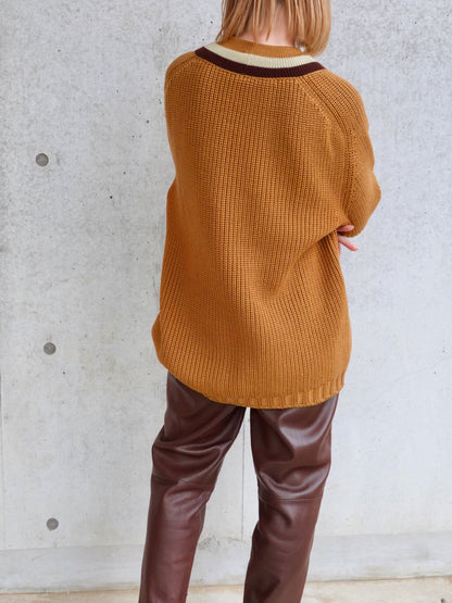Vneck Knit Pullover