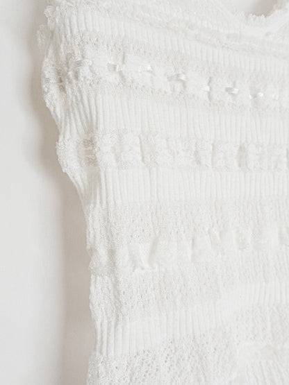 Lace Knit Vest