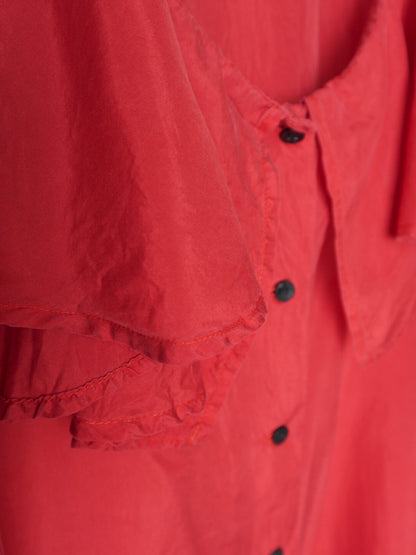 Frill Silk Blouse