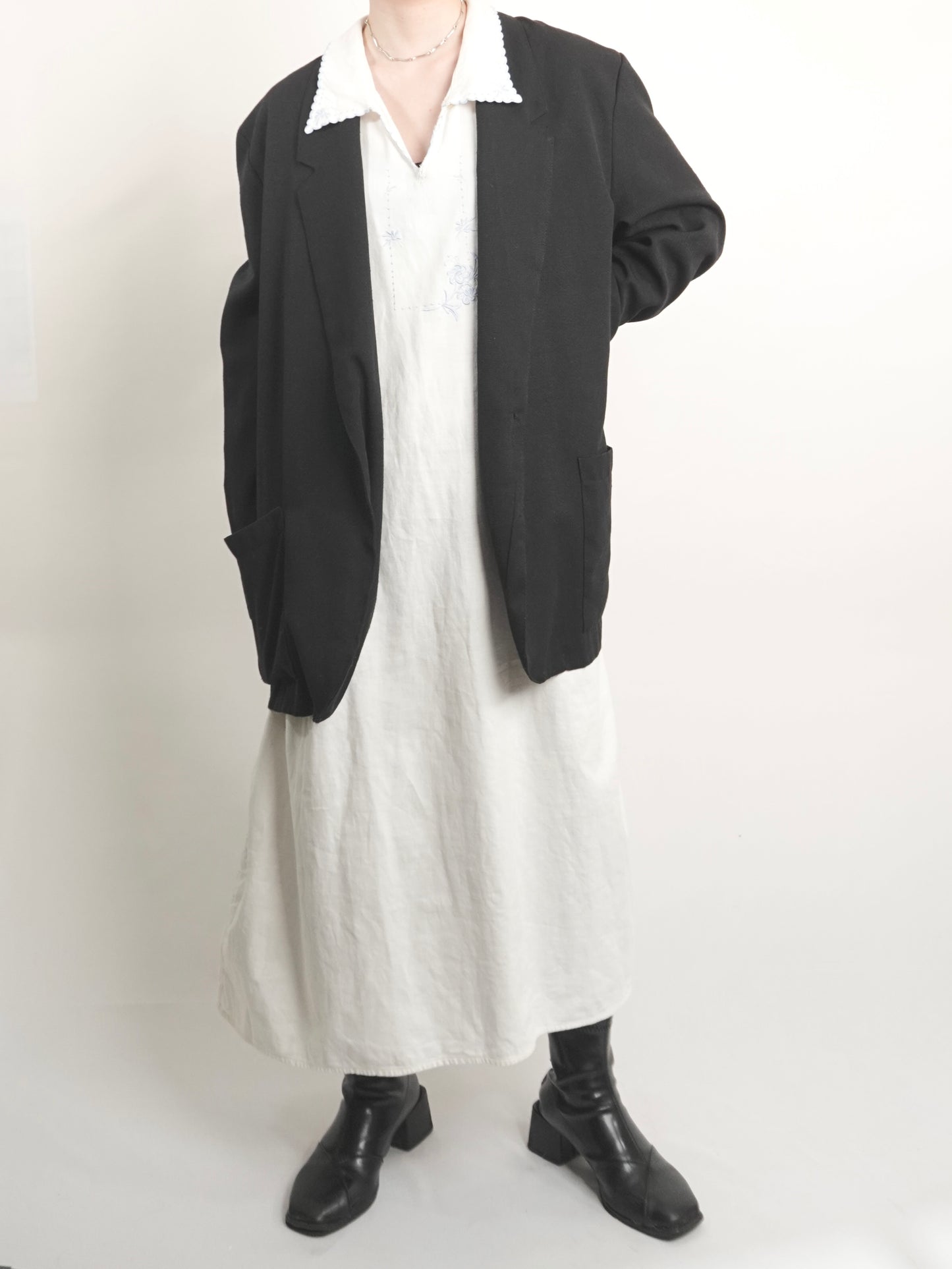 Embroidery Long Shirt Dress