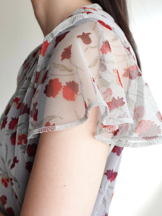 Sheer Flower Tops